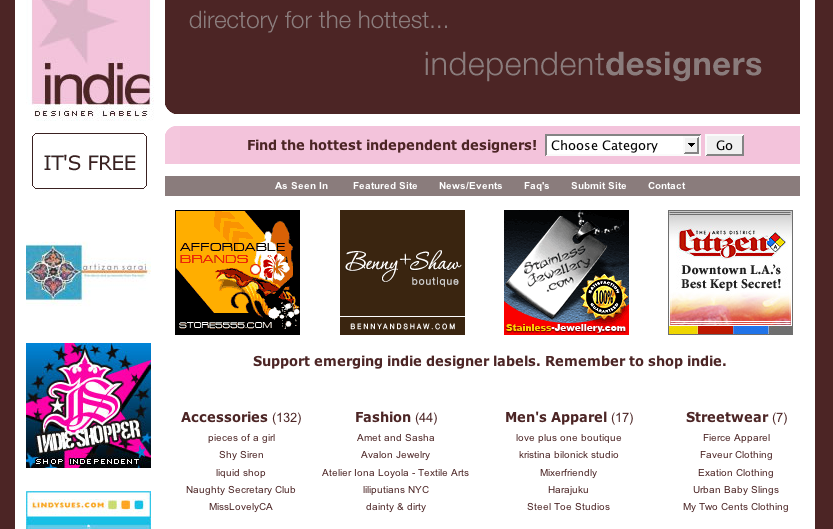 Fab Site: IndieDesignerLabels.com Fab Site: IndieDesignerLabels.com